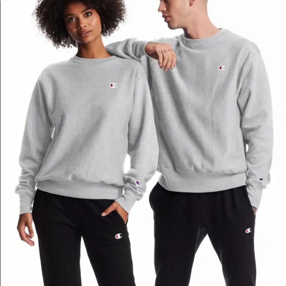 Champion grey crew neck